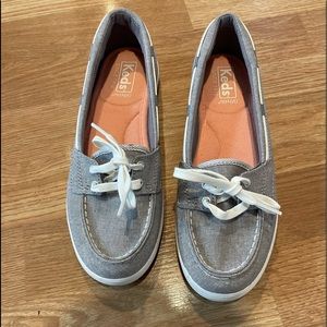 Womens Grey Keds Ortholite Boat Shoes 7